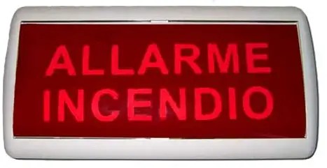 Segnalazione ottico-acustica incendio presso luogo presidiato